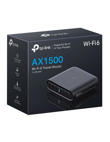 Беспроводной маршрутизатор TP-LINK TL-WR1502X, Wi-Fi, Чёрный