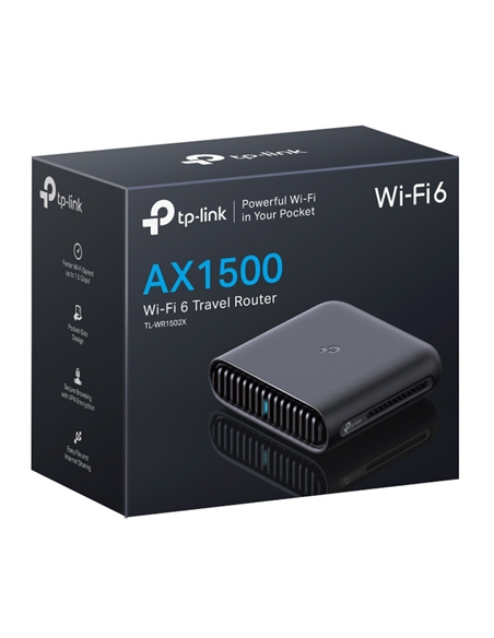 Беспроводной маршрутизатор TP-LINK TL-WR1502X, Wi-Fi, Чёрный