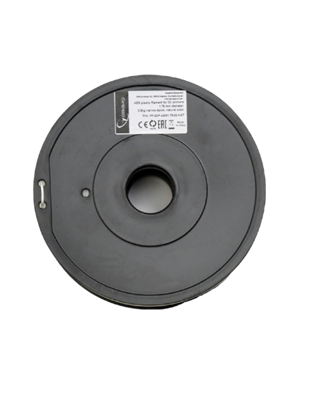 Filament pentru imprimantă 3D Gembird FF-3DP-ABS1.75-02-NAT, ABS, Alb , 1.75 mm, 0,6kg