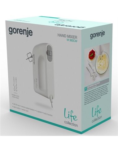 Миксер ручной Gorenje M360CW, Белый