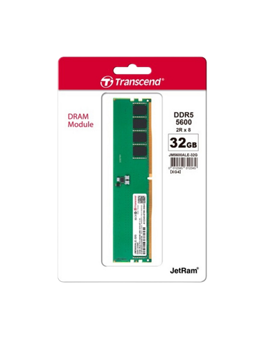 Memorie RAM Transcend JetRam, DDR5 SDRAM, 5600 MHz, 32 GB, JM5600ALE-32G