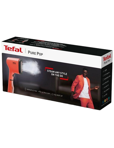 Aparat de călcat vertical cu aburi Tefal DT2022E1, Roșu