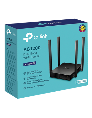 Router fără fir TP-LINK Archer C54, Negru