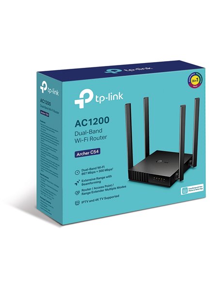 Router fără fir TP-LINK Archer C54, Negru
