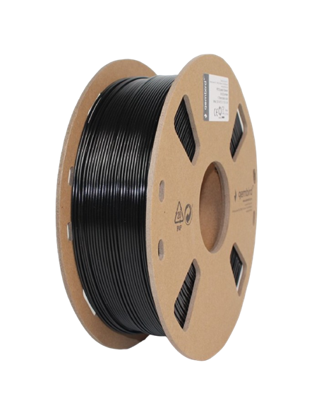 Нить для 3D-принтера Gembird 3DP-PETG1.75-01-BK, PETG, Черный , 1.75 мм, 1кг