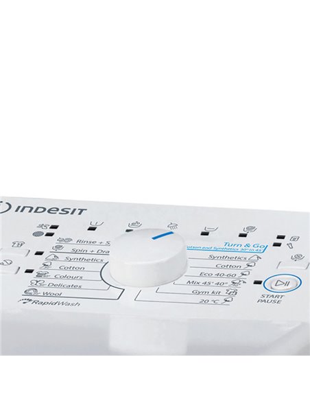 Mașină de spălat Indesit BTW B7220P EU/N, 7kg, Alb Mașină de spălat Indesit BTW B7220P EU/N, 7kg, Alb