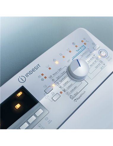 Mașină de spălat Indesit BTW B7220P EU/N, 7kg, Alb