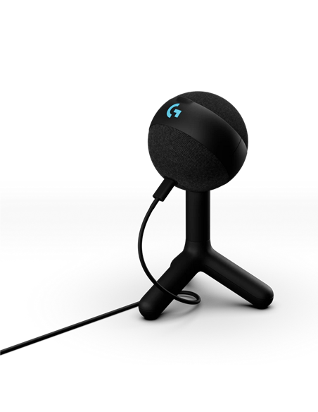 Microfon Gaming Logitech Yeti Orb RGB, USB, Alb