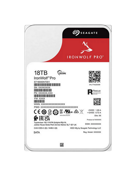 Unitate HDD Seagate IronWolf Pro, 3.5", 18 TB ST18000NT001-FR