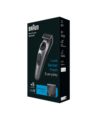 Trimmer pentru bărbați Braun BT5440, Gri
