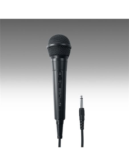 Microfon Karaoke MUSE MC-20 B, Cu fir, Negru