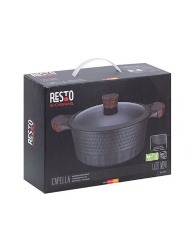 Cratiță RESTO 93501, 2.6L, 20cm, Negru