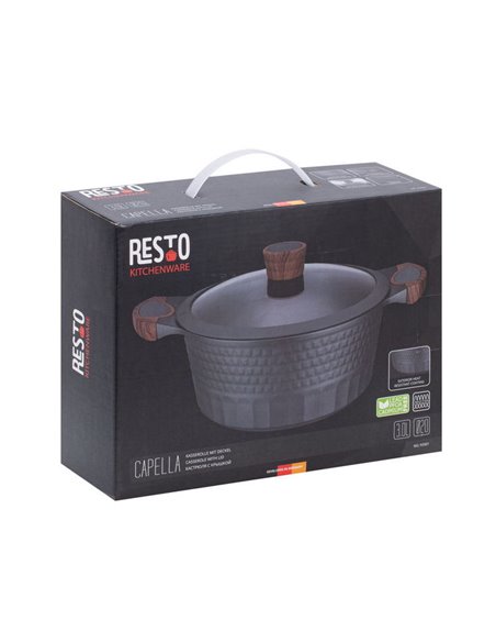 Cratiță RESTO 93501, 2.6L, 20cm, Negru