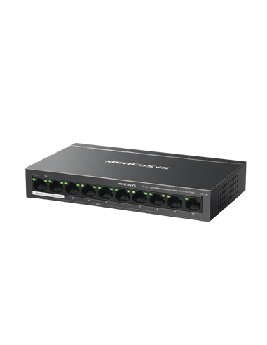 PoE коммутатор MERCUSYS MS110P, 8x IEEE 802.3af/at