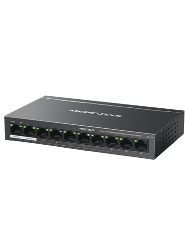 PoE коммутатор MERCUSYS MS110P, 8x IEEE 802.3af/at