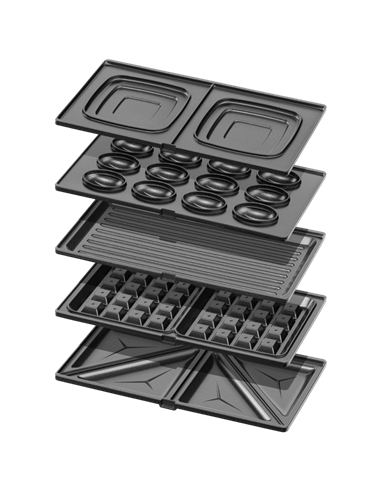 Aparat pentru sandwich multifunctional Ardesto SM-H500B, Negru