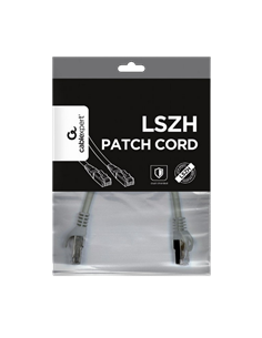 Патч-корд Cablexpert PP6A-LSZHCU-0.25M, Cat6A SSTP, 0,25м, Серый 2