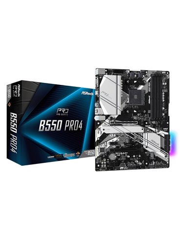 Материнская плата ASRock B550 PRO4, AM4, AMD B550, ATX