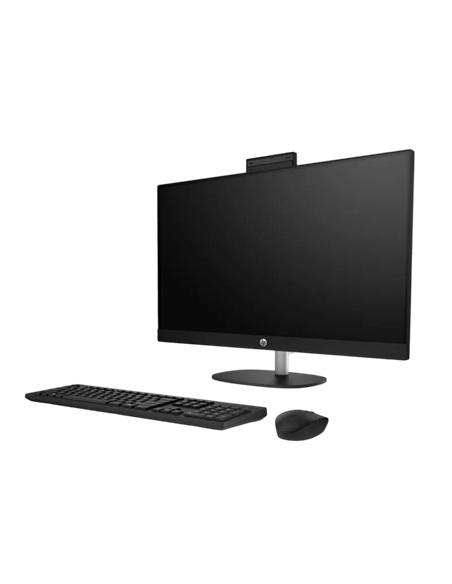 Computer All-in-One HP 27-cr0043ci, 27", AMD Ryzen 7 7730U, 16GB/512GB, FreeDOS, Negru