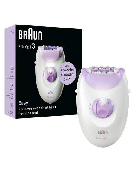 Epilator Braun SE3000, Alb | Violet