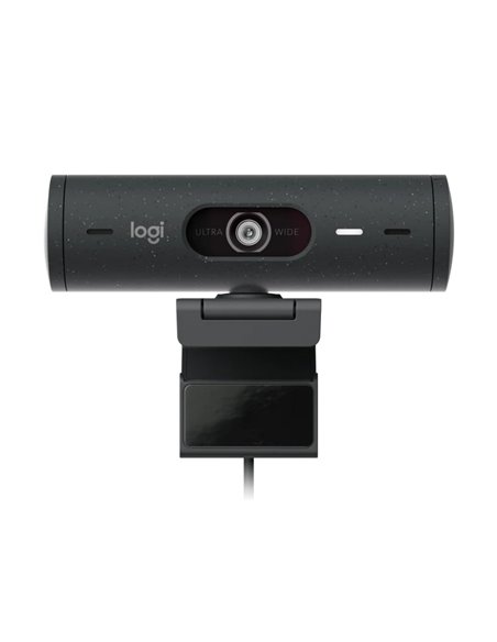 Cameră Web Logitech BRIO 500, Full-HD 1080P, Gri