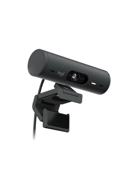 Cameră Web Logitech BRIO 500, Full-HD 1080P, Gri