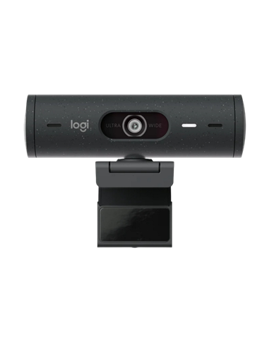 Cameră Web Logitech BRIO 500, Full-HD 1080P, Gri