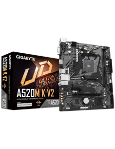 Материнская плата Gigabyte A520M K V2, AM4, AMD A520, Micro-ATX