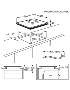 Plită cu inducție Electrolux EIT60433CT, Negru 2