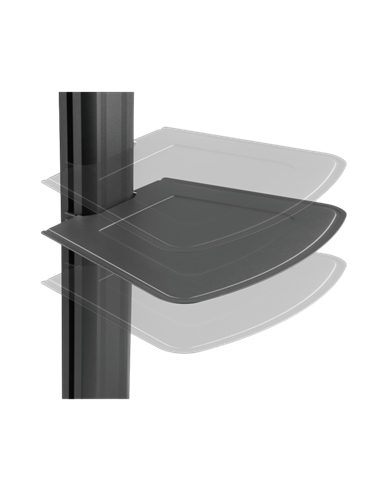 Suport pentru TV pe picior Reflecta TV Stand 65P-Shelf, 23197, Negru