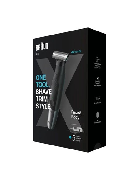 Trimmer pentru bărbați Braun Series X XT5100, Negru
