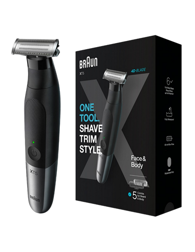 Trimmer pentru bărbați Braun Series X XT5100, Negru