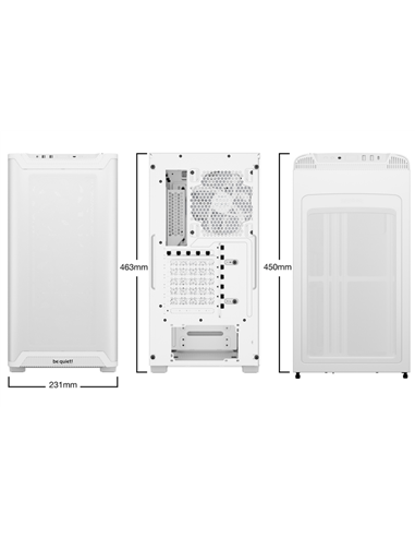Carcasă PC be quiet! Pure Base 501 LX, Midi-Tower, Fără PSU, Alb