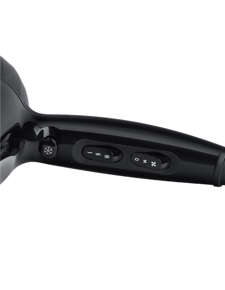 Uscător de păr Polaris PHD 2256Ti, 2200 W, Negru