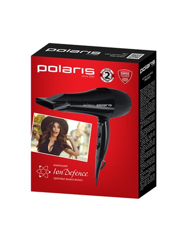 Uscător de păr Polaris PHD 2256Ti, 2200 W, Negru