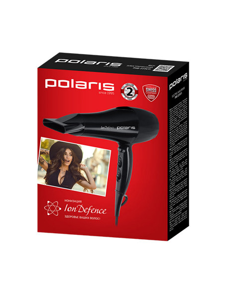 Uscător de păr Polaris PHD 2256Ti, 2200 W, Negru