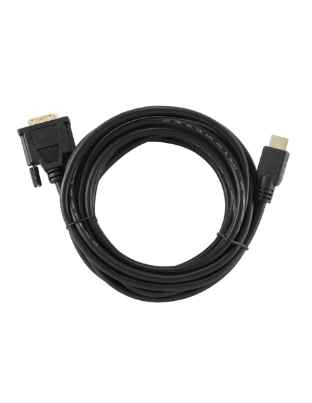 Видео кабель Cablexpert CC-HDMI-DVI-15, HDMI (M) - DVI-I (M), 4,5м, Чёрный