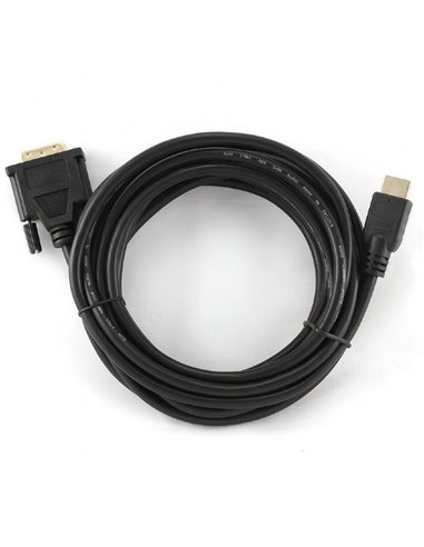 Cablu Video Cablexpert CC-HDMI-DVI-15, HDMI (M) - DVI-I (M), 4,5m, Negru