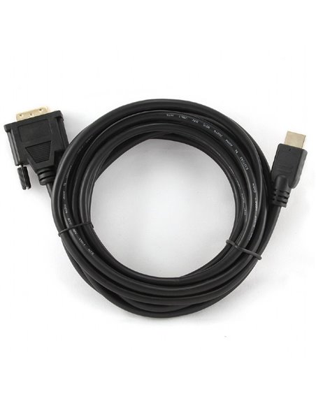 Cablu Video Cablexpert CC-HDMI-DVI-15, HDMI (M) - DVI-I (M), 4,5m, Negru