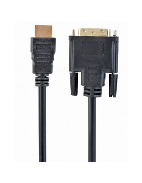 Видео кабель Cablexpert CC-HDMI-DVI-15, HDMI (M) - DVI-I (M), 4,5м, Чёрный