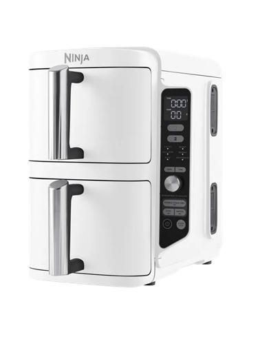 Friteuză cu aer cald Ninja Double Stack XL SL400EUWH, Alb
