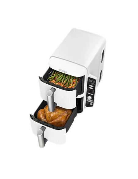 Friteuză cu aer cald Ninja Double Stack XL SL400EUWH, Alb Friteuză cu aer cald Ninja Double Stack XL SL400EUWH, Alb