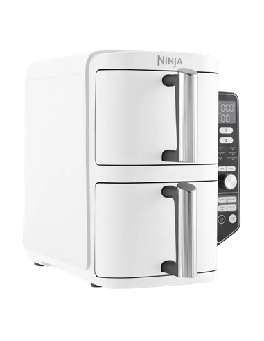 Friteuză cu aer cald Ninja Double Stack XL SL400EUWH, Alb