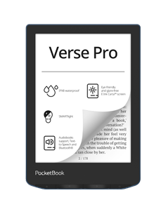 Электронная книга PocketBook Verse PRO 634, Лазурный