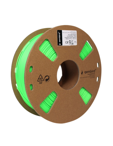Filament pentru imprimantă 3D Gembird 3DP-PLA1.75-01-FG, PLA, Verde , 1.75 mm, 1kg