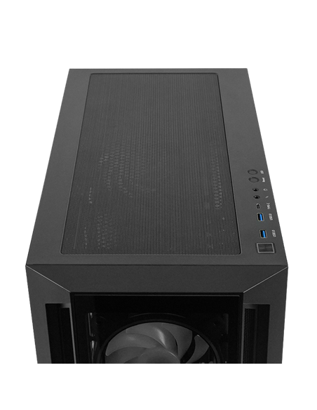 Carcasă PC Chieftec GA-01B-TG-OP, Midi-Tower, Fără PSU, Negru