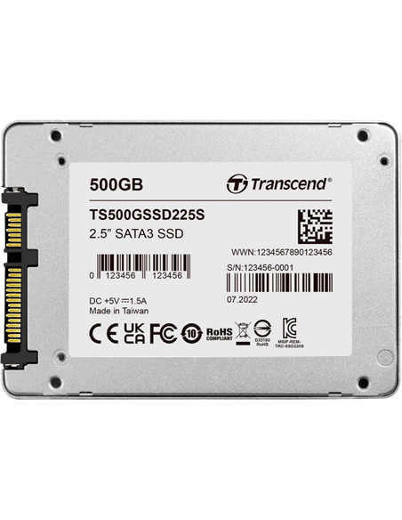 Unitate SSD Transcend 225S, 500GB, TS500GSSD225S