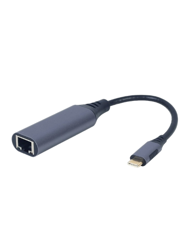 Адаптер USB Cablexpert A-USB3C-LAN-01, USB Type-C (M) - , 0,15м, Серый