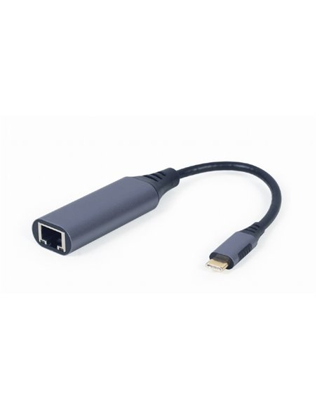 Adaptor USB Cablexpert A-USB3C-LAN-01, USB Type-C (M) - , 0,15m, Gri