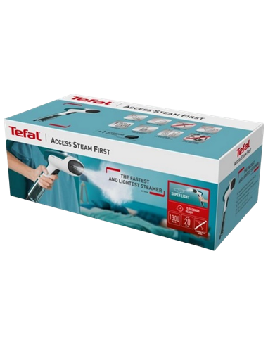 Aparat de călcat vertical cu aburi Tefal DT6131E0, Alb | Turcoaz